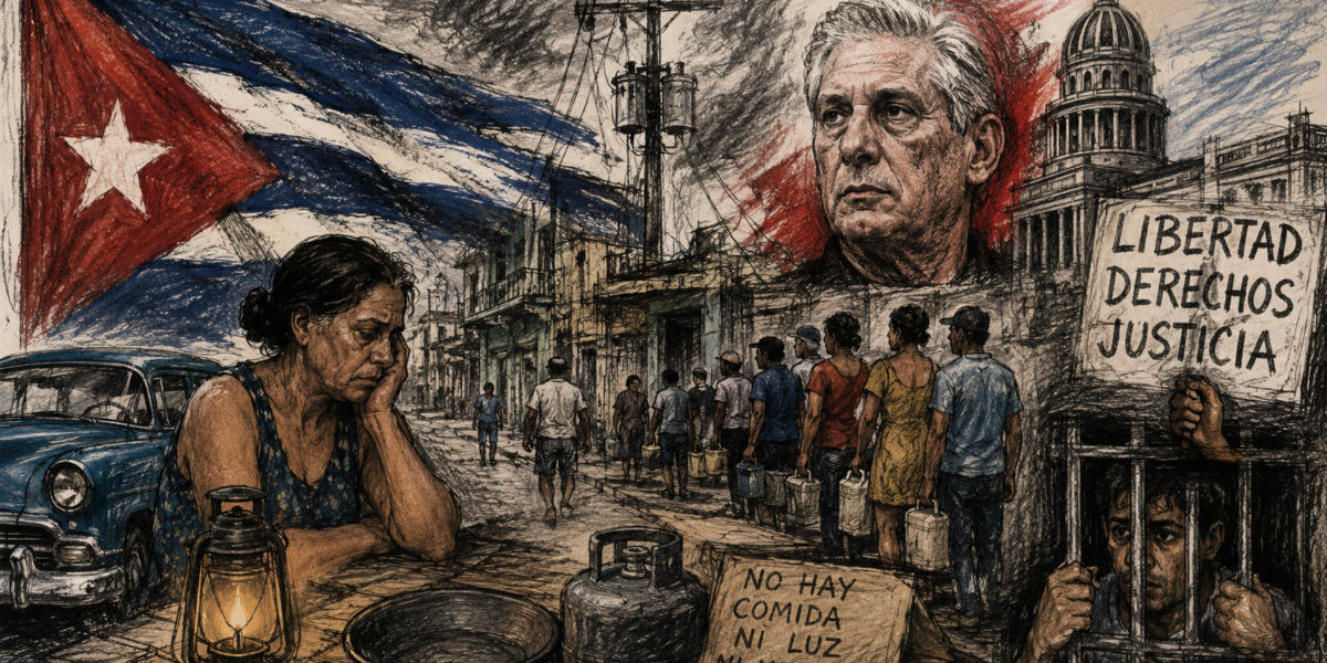Cuba al límite: apagones, escasez y represión profundizan crisis del régimen