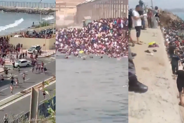 Miles de migrantes cruzan desde Marruecos y desbordan la frontera y los centros de acogida de Ceuta