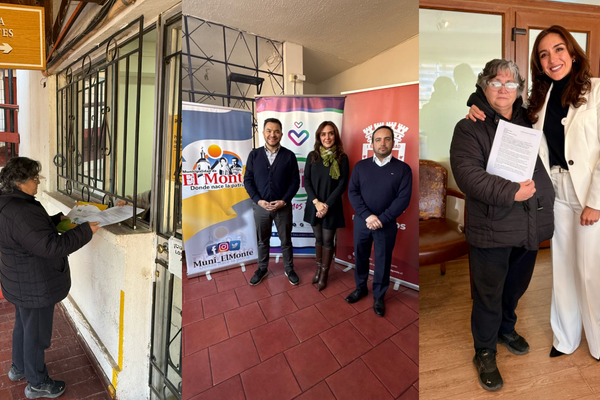 Representante vecinal de Chiñihue entrega carta para pedir continuidad de buses gratuitos de El Monte